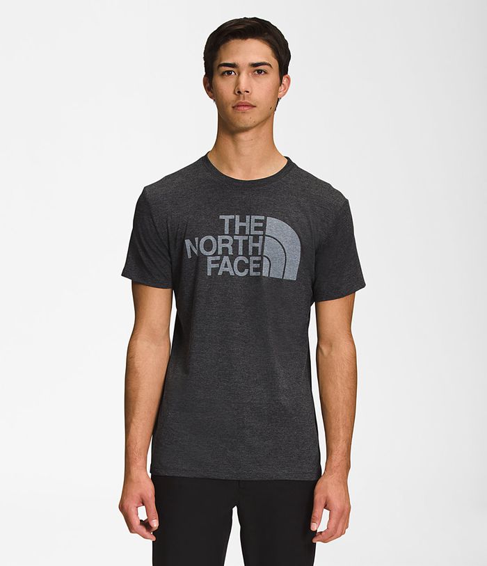 The North Face T-Shirts Short Sleeve Half Dome Tri-Blend Black - Mens - Thailand NMPRL-5918